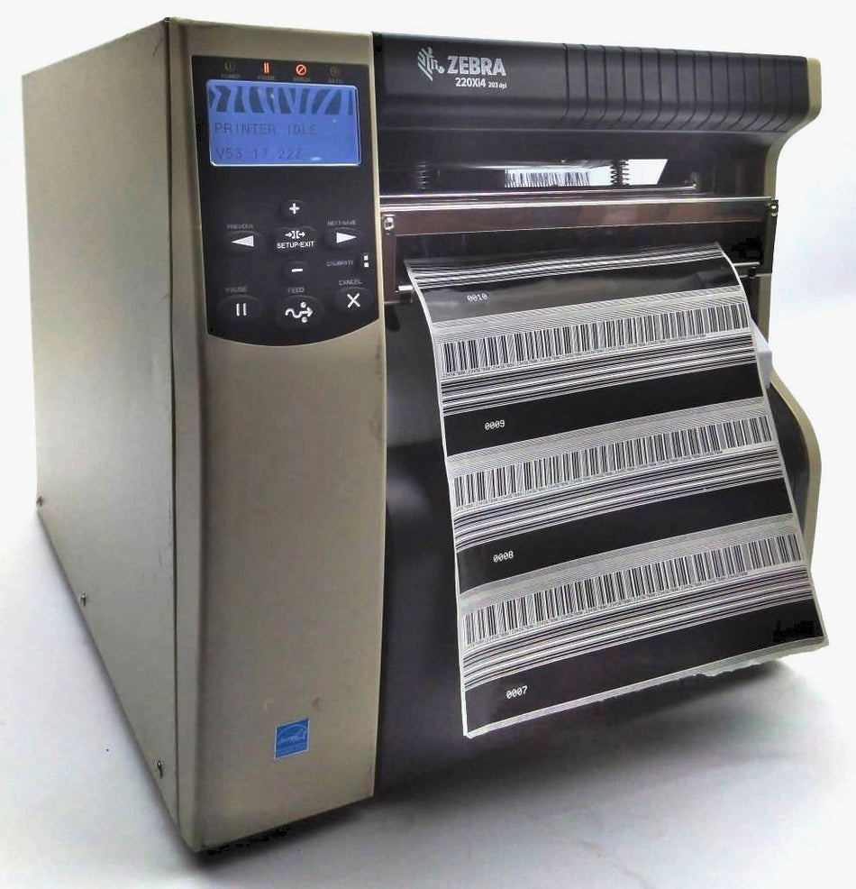 Zebra 220Xi4 Industrial Thermal Printer with Ethernet & Cutter 220-801-00100