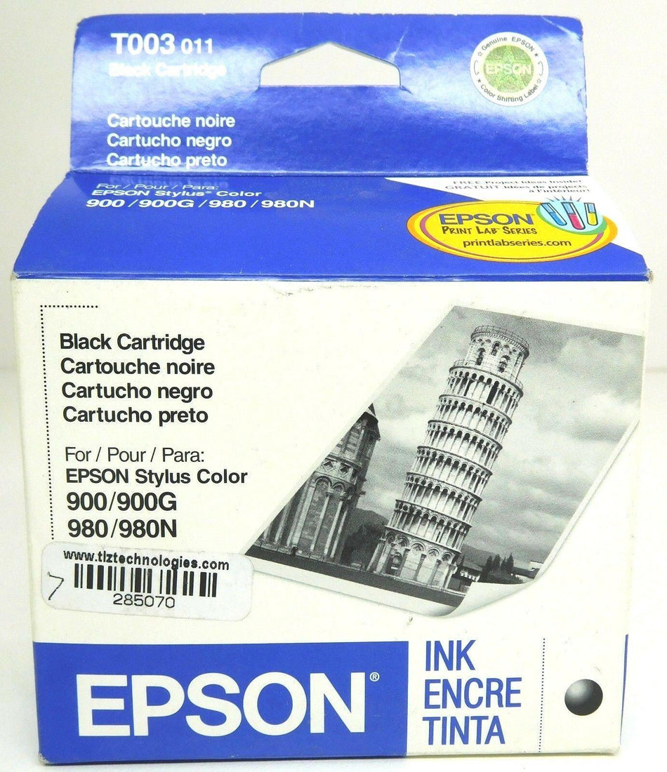 Epson Stylus 900 Series Genuine Ink Cartridge Black - T003 011