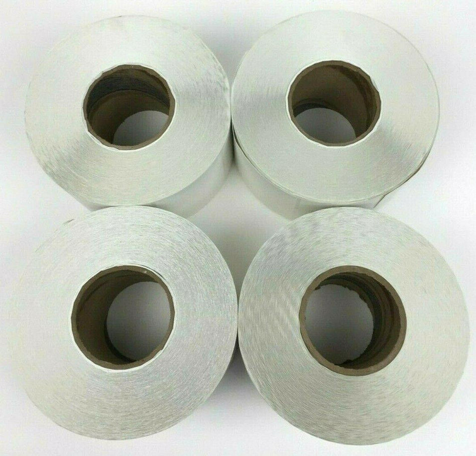 Perforated 4" x 3" 2000 Label/Roll Thermal Transfer Labels 420985 4 Rolls New