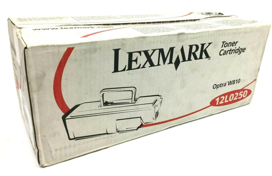 Lexmark Optra W810 Laser Printer Genuine Laser Toner Cartridge Black 12L0250