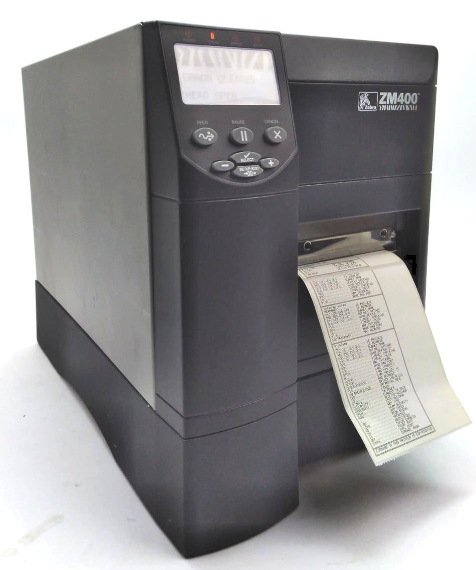 Zebra ZM400 Industrial Direct Thermal Transfer Label Printer ZM400-2001-0100T