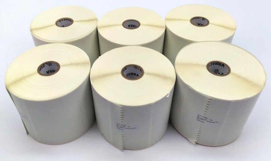 Zebra 4" x 3" Z-Select 4000D Barcode Thermal Labels Genuine 10015344 - 11 Rolls