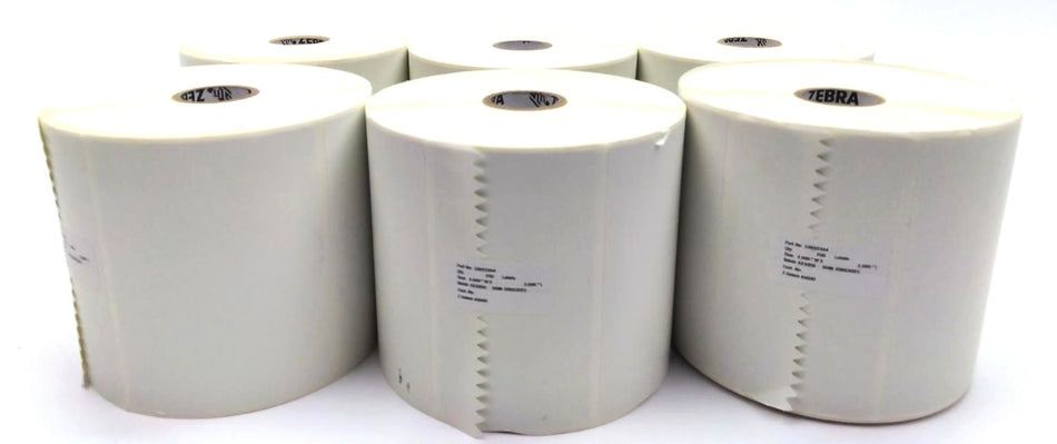 Zebra 4" x 3" Z-Select 4000D Barcode Thermal Labels Genuine 10015344 - 11 Rolls
