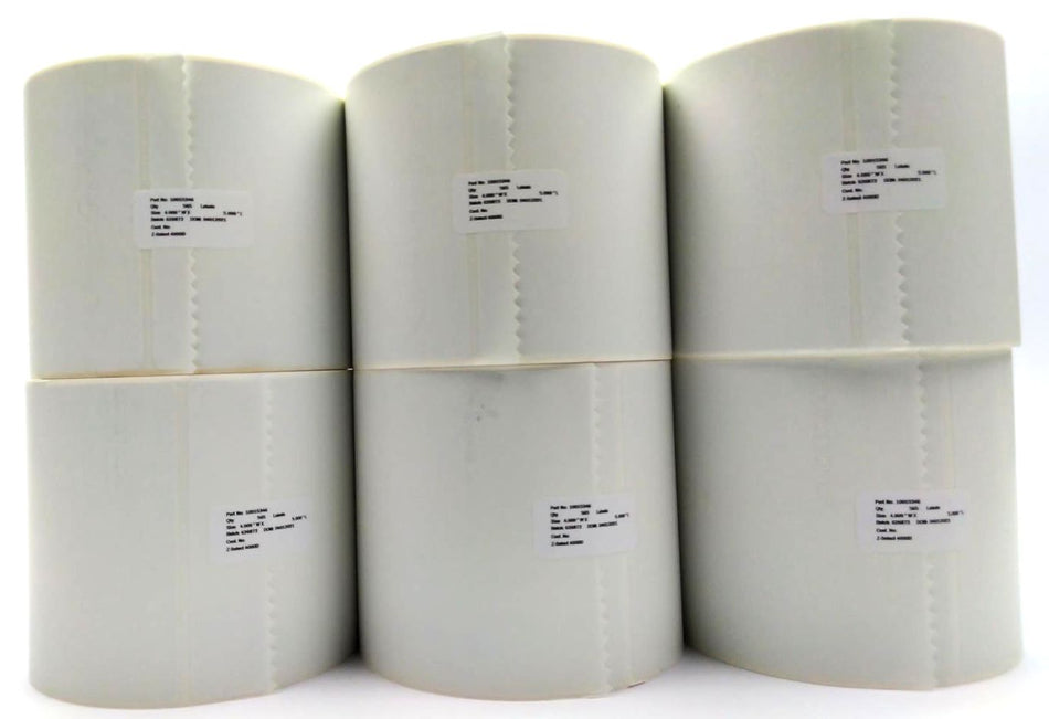 Zebra 4" x 5" Z-Select 4000D Genuine OEM Thermal Labels 10015346 - 12 Rolls