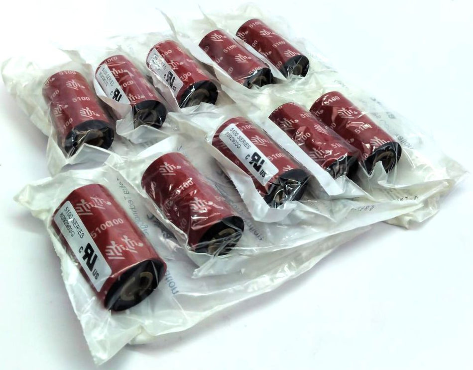 Zebra 2.25" x 2913" Genuine Premium 5100 Resin Ribbons 05100NT05707 - 11 Rolls