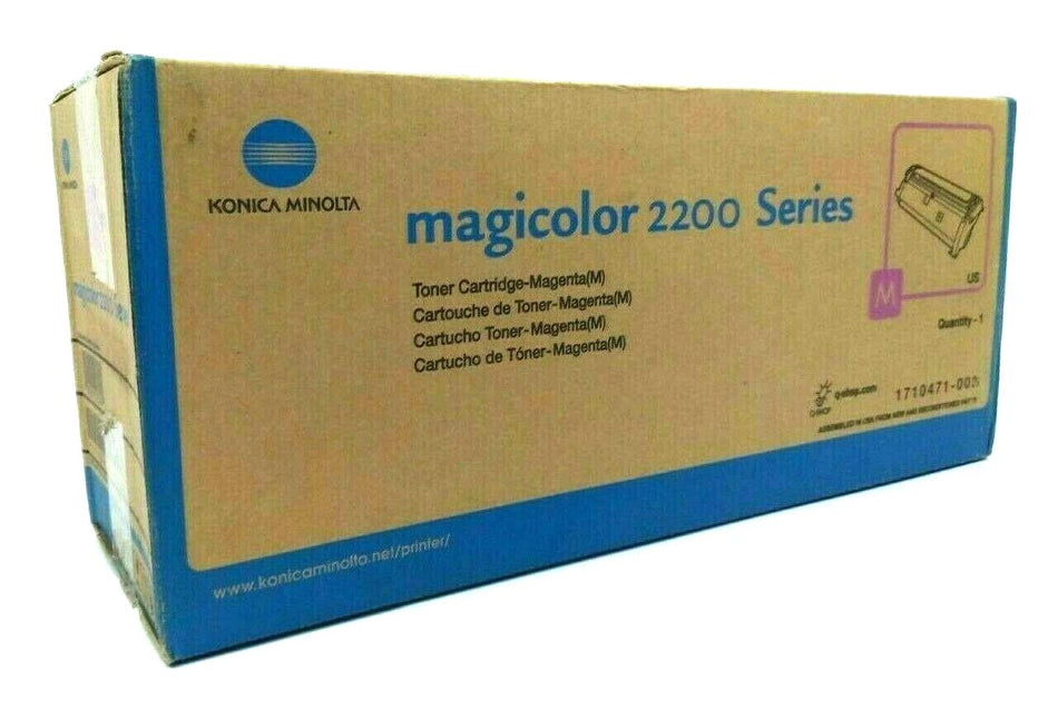 Konica Minolta Magicolor 2200 Laser Printer Toner Cartridge Magenta 171-0471-003