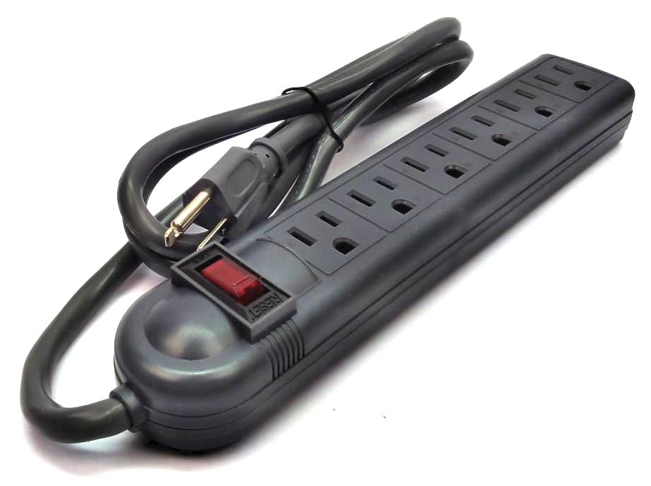 Cables to Go C2G 6-Outlet Power Strip 125V 15A with Surge Suppressor 29300
