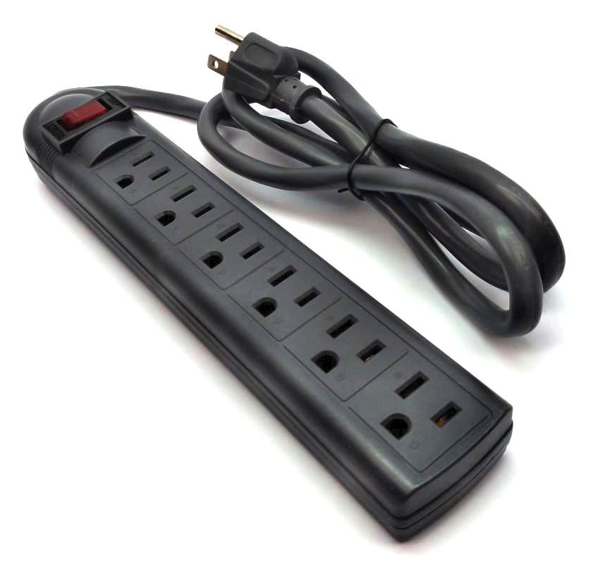 Cables to Go C2G 6-Outlet Power Strip 125V 15A with Surge Suppressor 29300