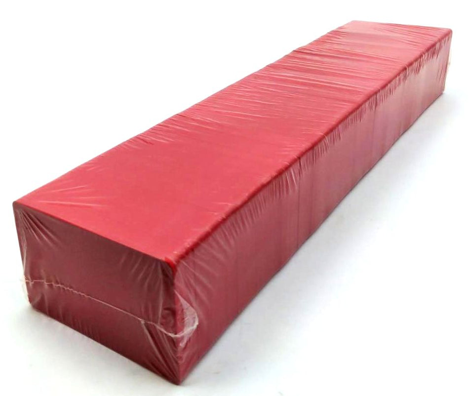 Zebra 101-003-823 RED Blank PVC 760 Micron 30 Mil ID Cards 500 Count