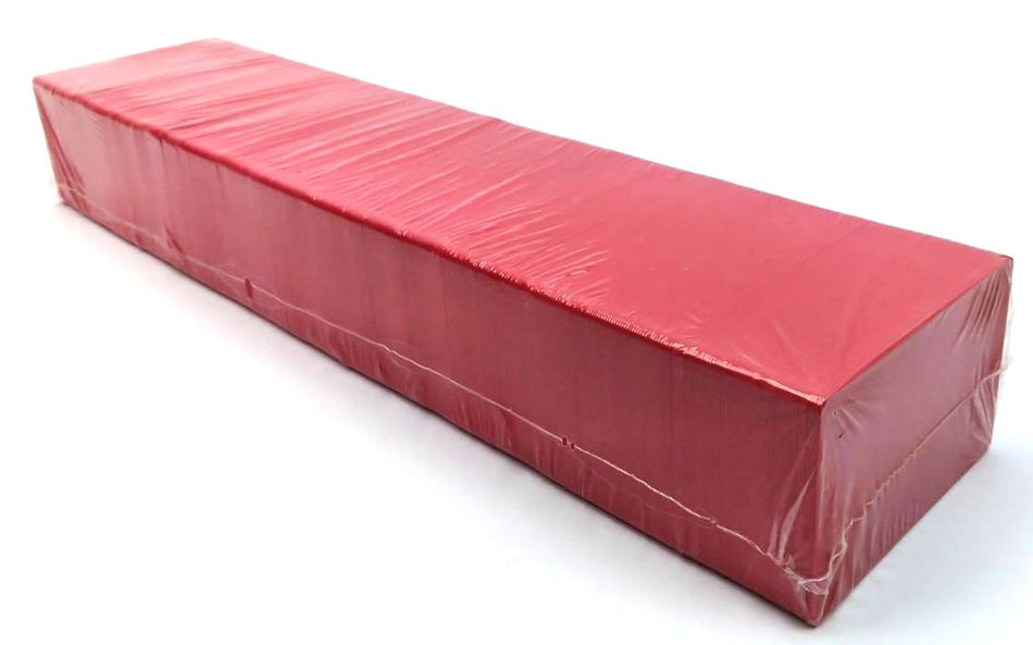 Zebra 101-003-823 RED Blank PVC 760 Micron 30 Mil ID Cards 500 Count