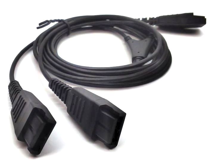 Global Teck Splitter Y-Cord Live Mute Version 8312-009 for Jabra Biz2300 Headset