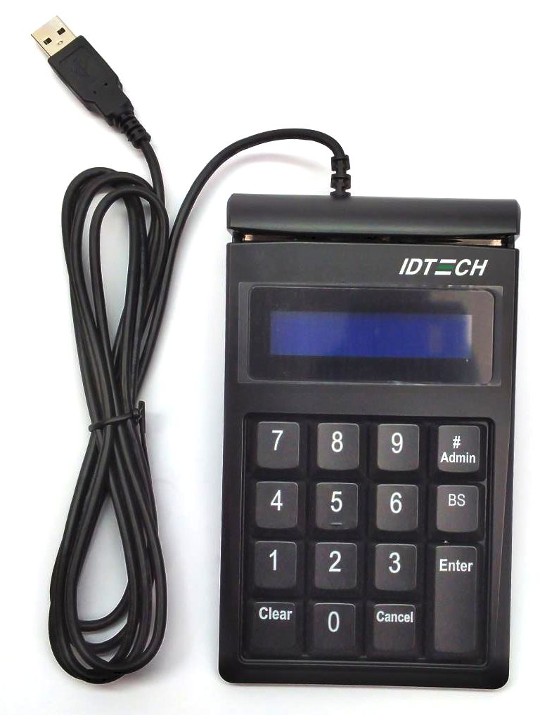 ID Tech Magstripe M130 Card Reader KeyPad 15-Key SecureKey IDKE-534833ABE-S1